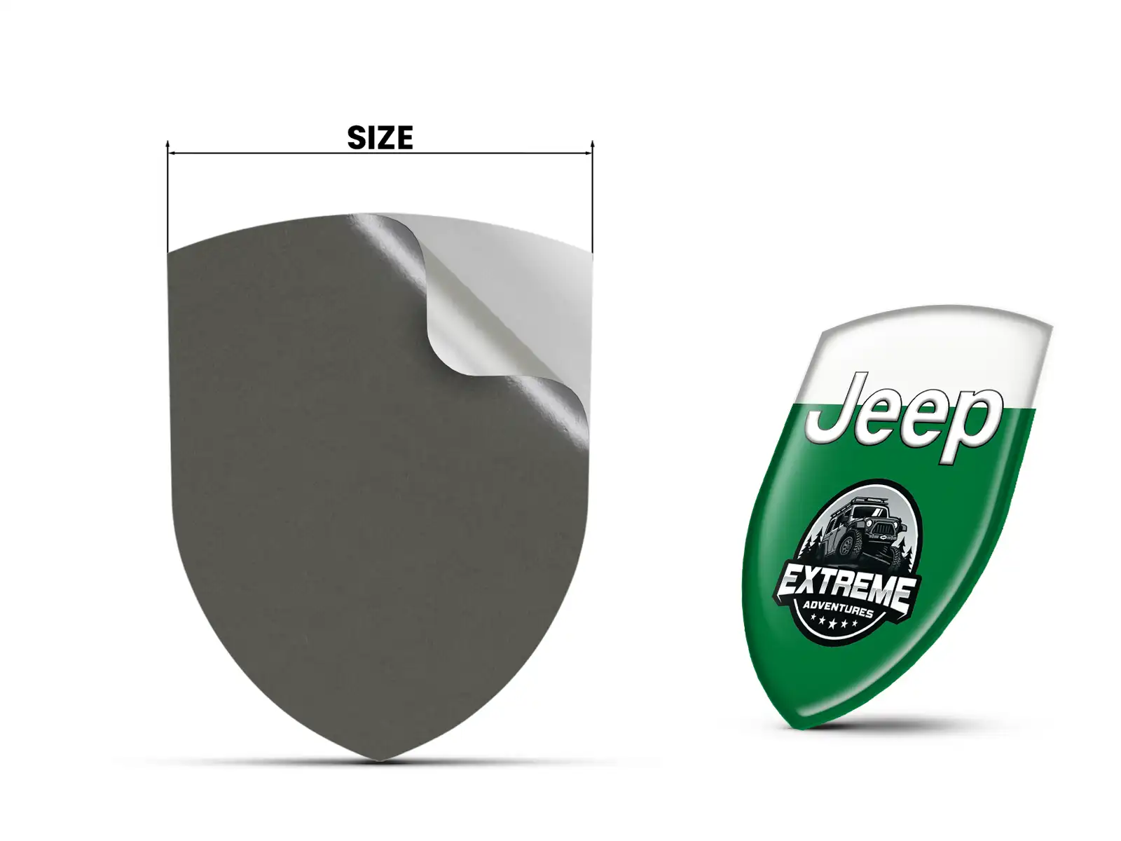 Jeep Stoßstangen Aufkleber Druck Pro Max Haltbar Modern